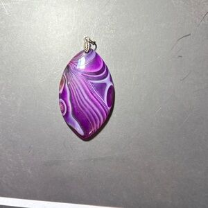Vibrant Purple Swirl Pendant Necklace